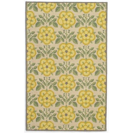 MOMENI Newport Yellow Hand Tufted Area Rug - 2 ft.-3 in. NEWPONP-07YEL2380